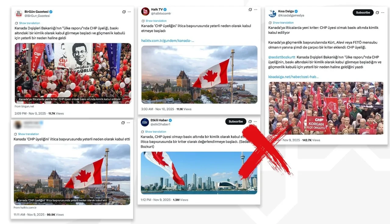 'CHP üyeleri Kanada'ya iltica edebiliyor' iddiası! DMM açıklama yaptı