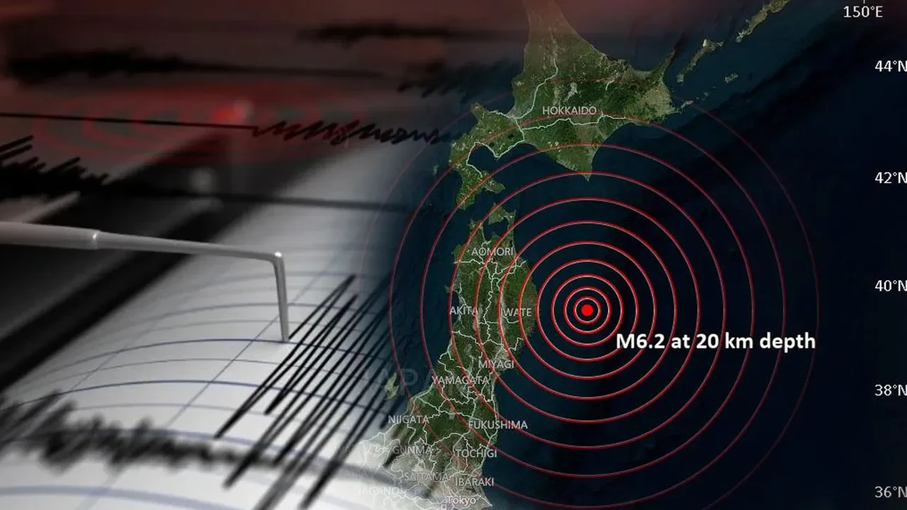 Japonya'daki 6,8 büyüklüğündeki depremin ardından tsunami dalgaları