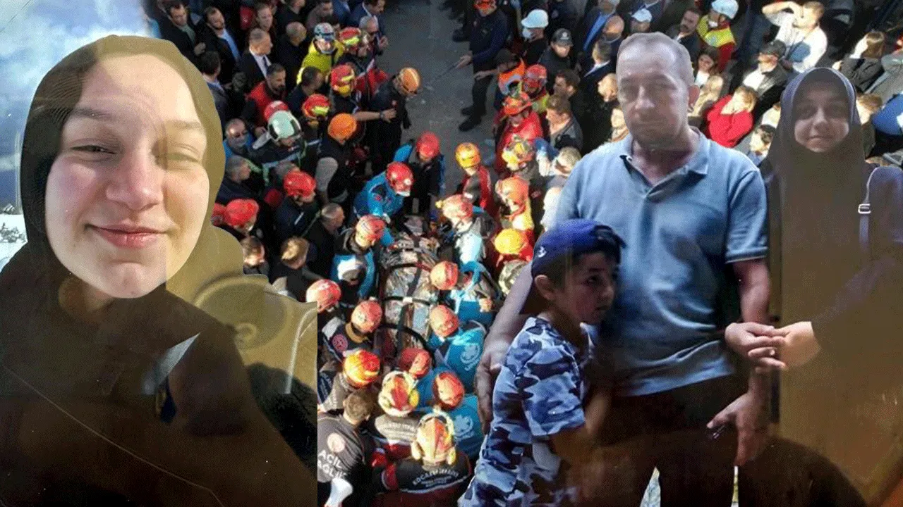 Gebze'de çöken binanın enkazından kurtarılan Dilara taburcu oldu! Ailesinin mezarını ziyaret etti