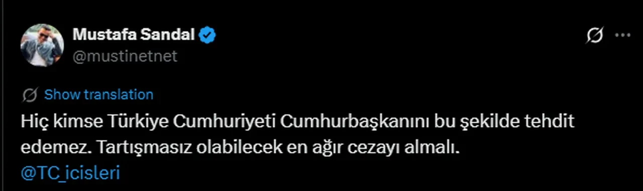 Gözaltına alınan Furkan Bölükbaşı hakkında bir açıklama da Mustafa Sandal'dan geldi 
