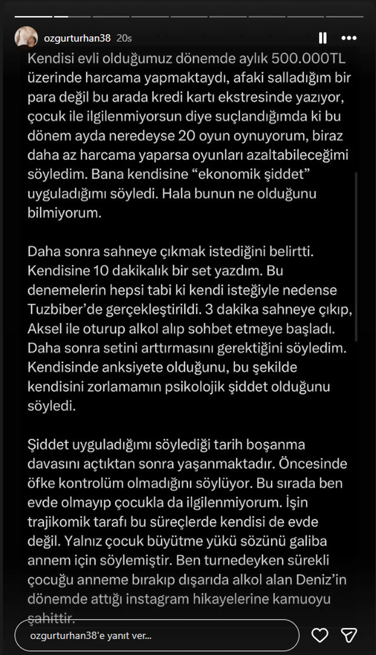 Şiddete maruz kaldığını söyleyen Deniz Bağdaş'a komedyen Özgür Turhan'dan cevap! Eşinin harcamaları tek tek sıraladı 