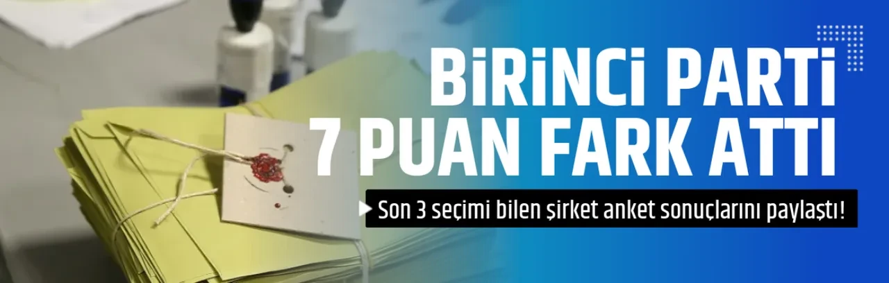 BİRİNCİ PARTİ  7 PUAN FARK ATTI