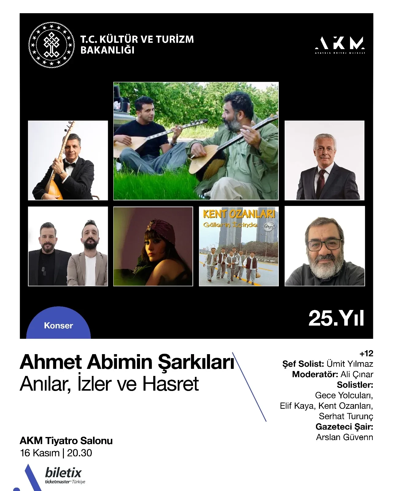 Ahmet Kaya vefatının 25. yılında dostlarının sesiyle AKM sahnesinde anılıyor: “Ahmet Abi’min Şarkıları”