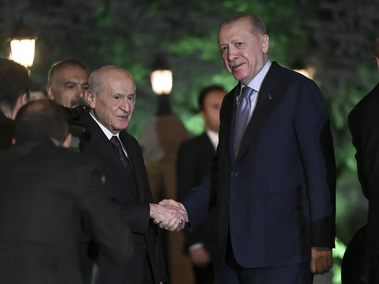 Cumhurbaşkanı Recep Tayyip Erdoğan MHP Lideri Devlet Bahçeli ile görüştü