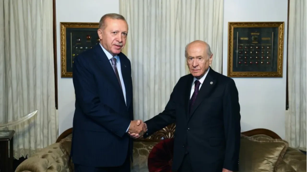 Cumhurbaşkanı Recep Tayyip Erdoğan MHP Lideri Devlet Bahçeli ile görüştü
