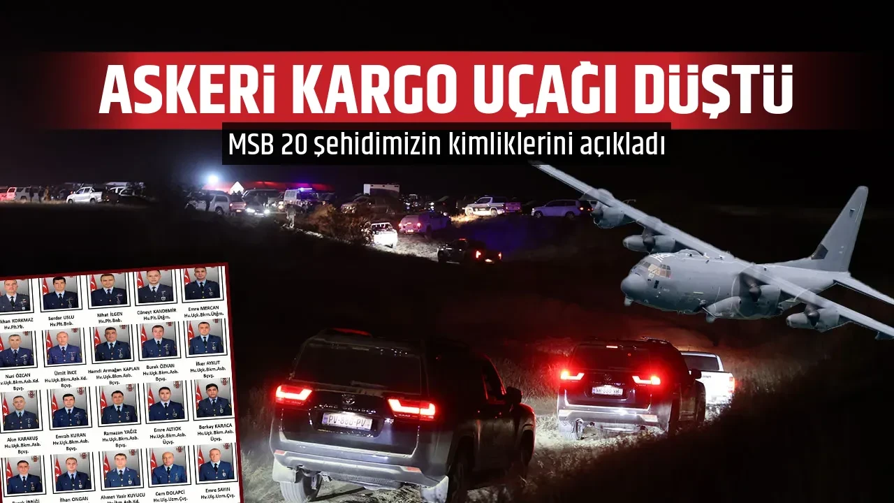 ASKERİ KARGO UÇAĞI DÜŞTÜ