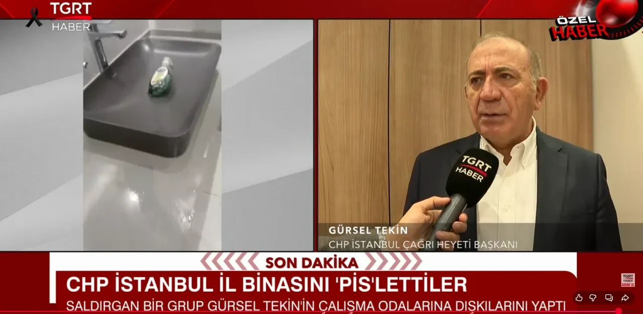 CHP İstanbul İl binasında skandal olay! Makam koltuklarına dışkılarını bıraktılar