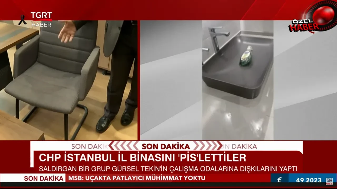 CHP İstanbul İl binasında skandal olay! Makam koltuklarına dışkılarını bıraktılar