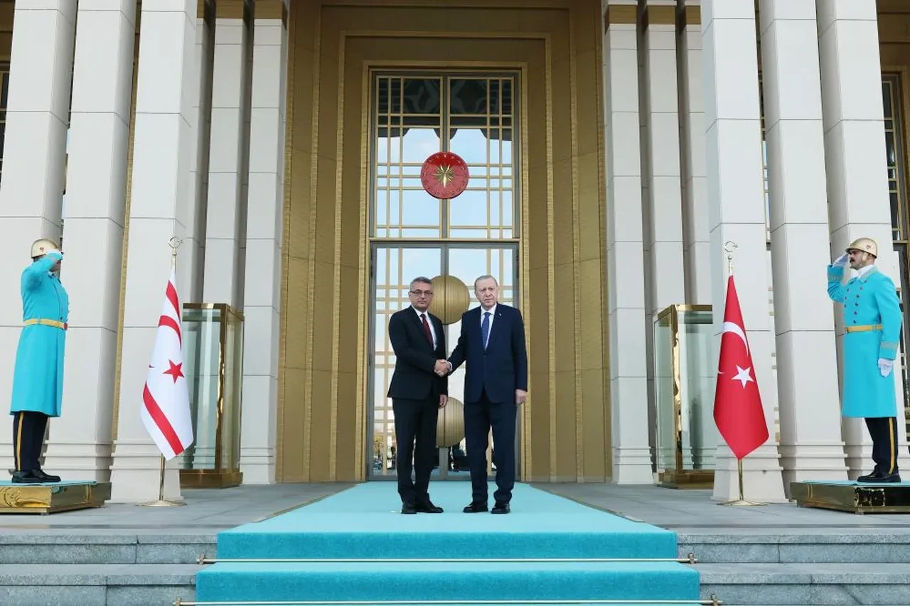 İlk ziyaret Türkiye'ye! Cumhurbaşkanı Erdoğan, Tufan Erhürman'ı resmi törenle karşıladı