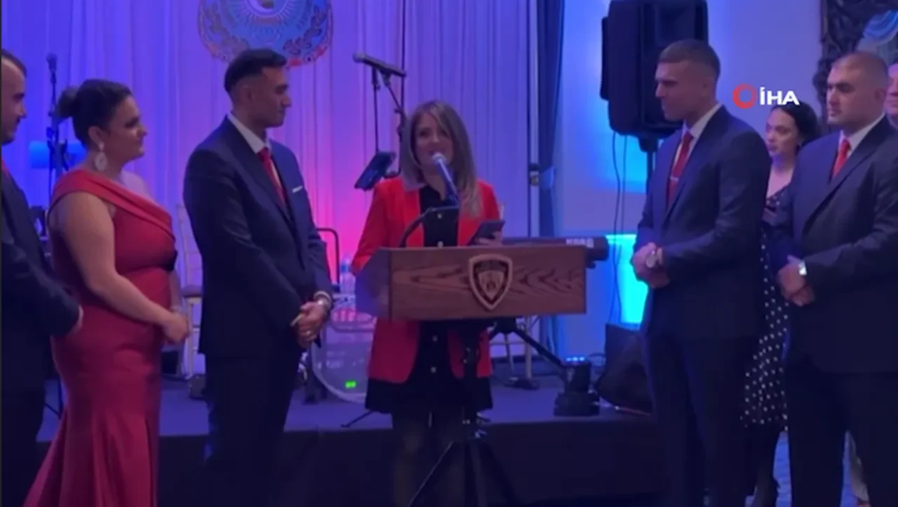 New York'ta Türk Amerikan Kolluk Kuvvetleri'nden İHA'ya ödül