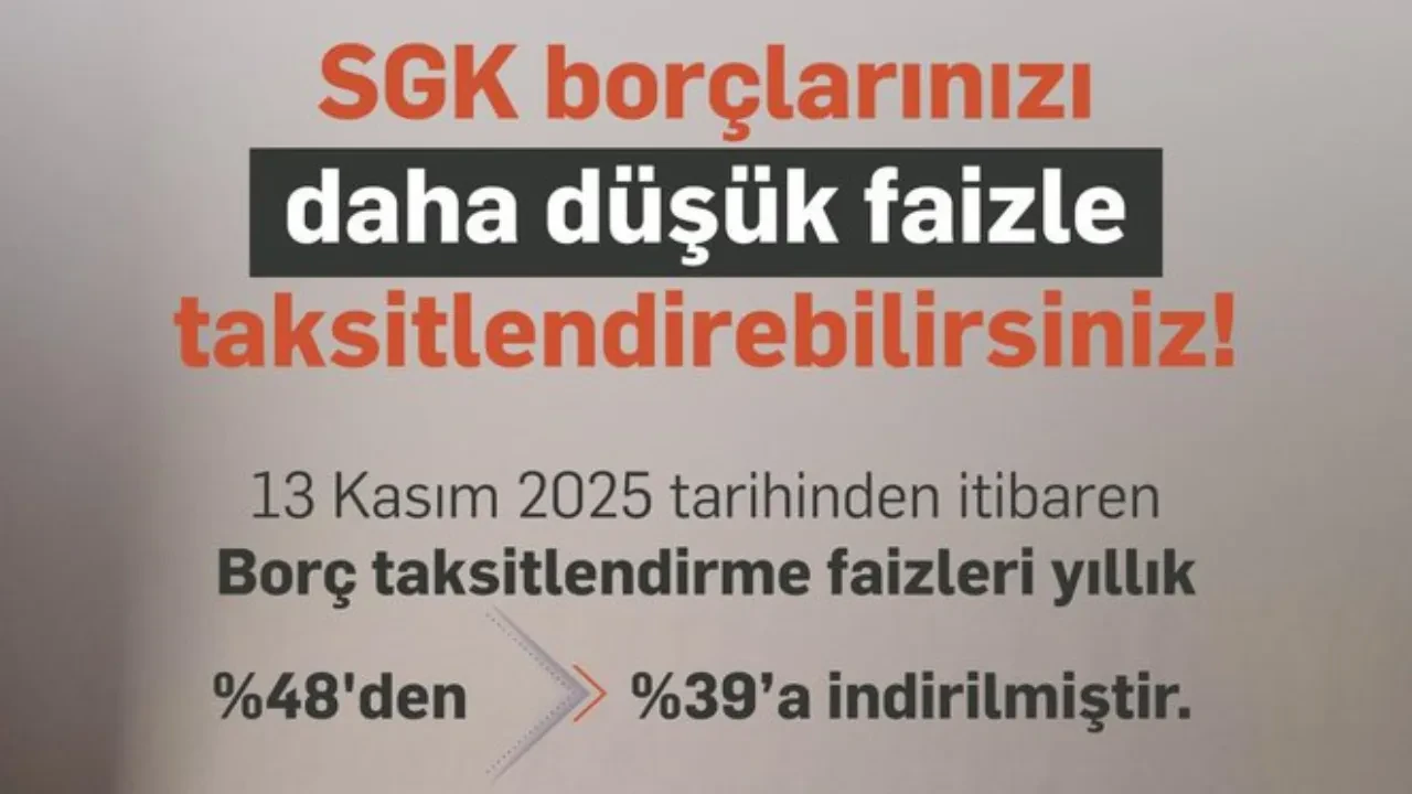Borcu olanlara iyi haber! SGK duyurdu: Faiz yüzde 39'a indirildi