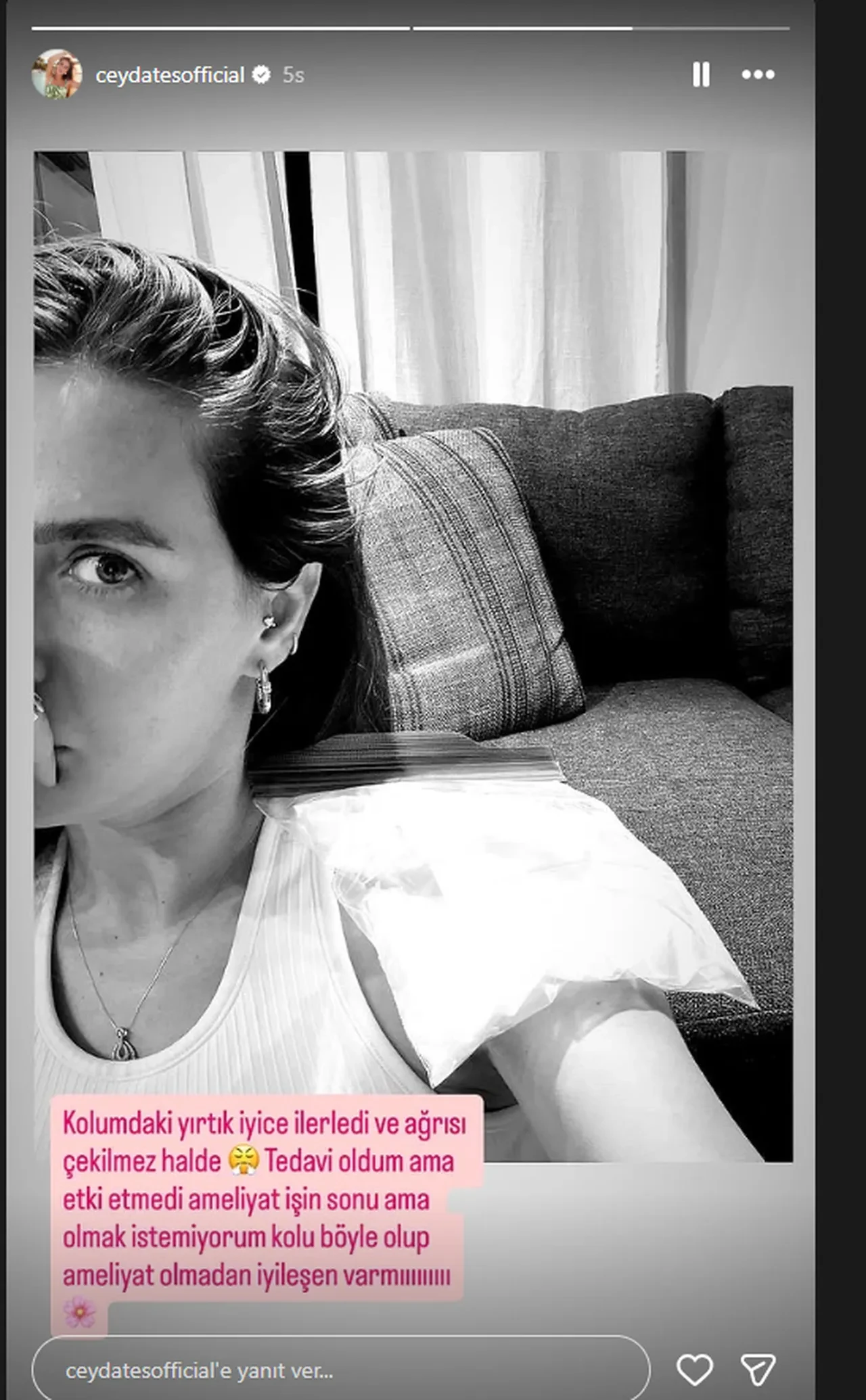 Ceyda Ateş zor günler geçiriyor! "Ağrı çekilmez halde"