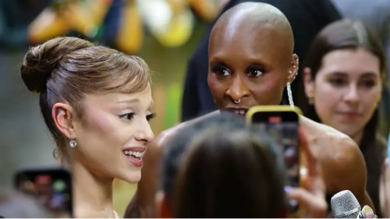 Film galasında korku dolu anlar! Cynthia Erivo'nin dikkati Ariana Grande'yi korudu 