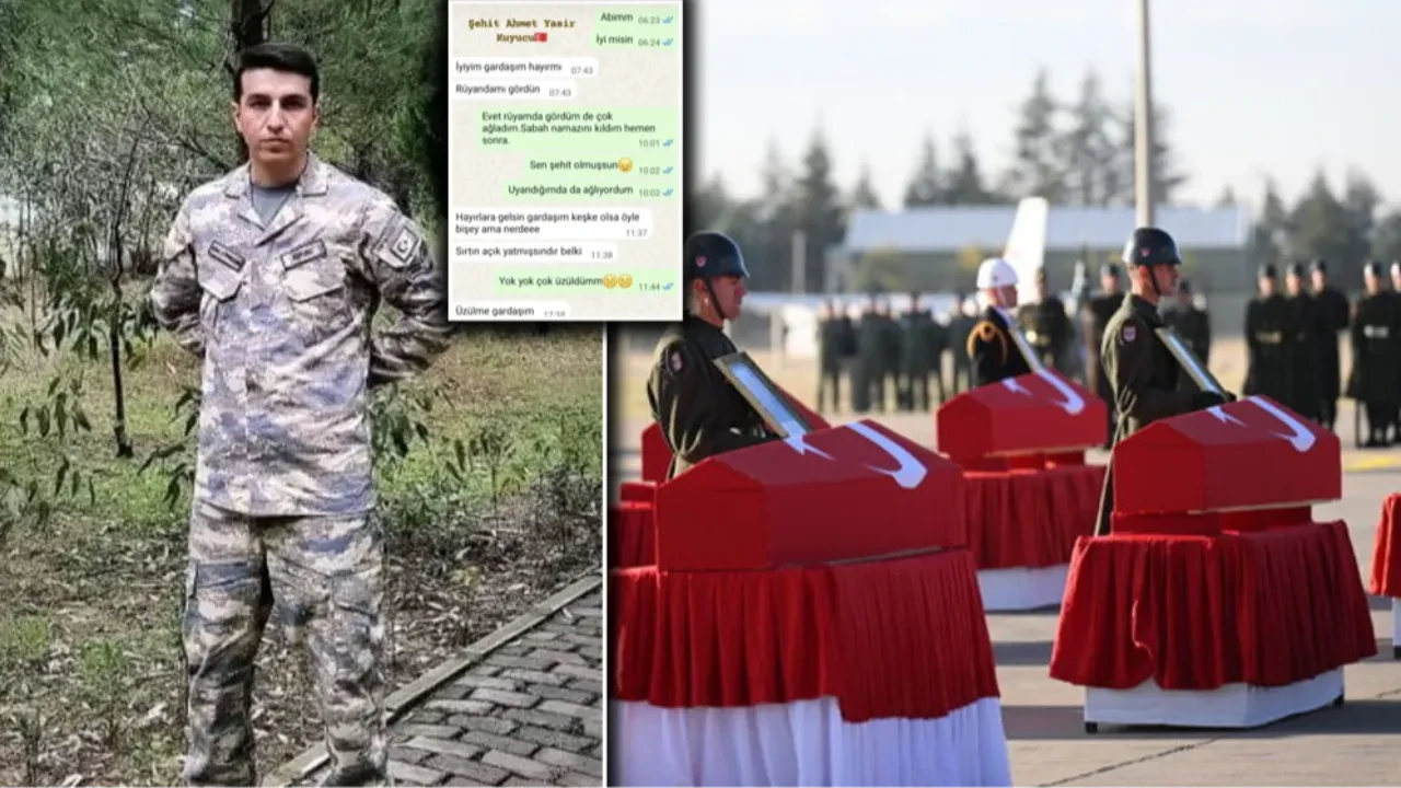 Şehit Ahmet Yasir Kuyucu'nun kardeşiyle son konuşması tüyleri diken diken etti 