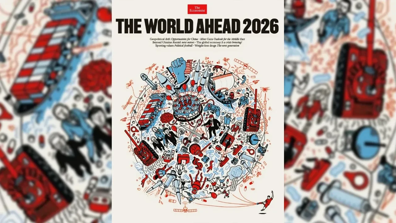 The Economist 2026 kapak yorumu! Savaş araçları, robotlar, şırıngalar, uydular ne anlama geliyor?