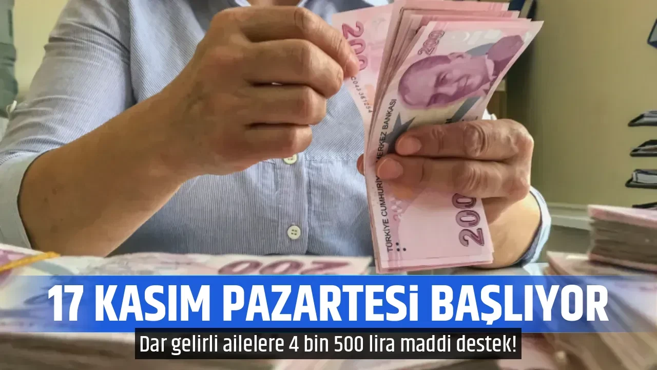 17 KASIM PAZARTESİ BAŞLIYOR