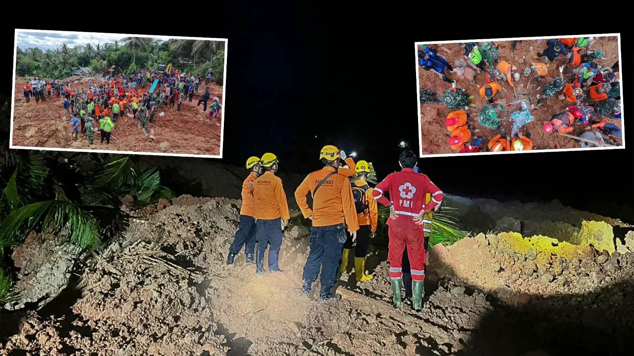 Endonezya'da heyelan faciası! Çok sayıda ölü ve kayıp var