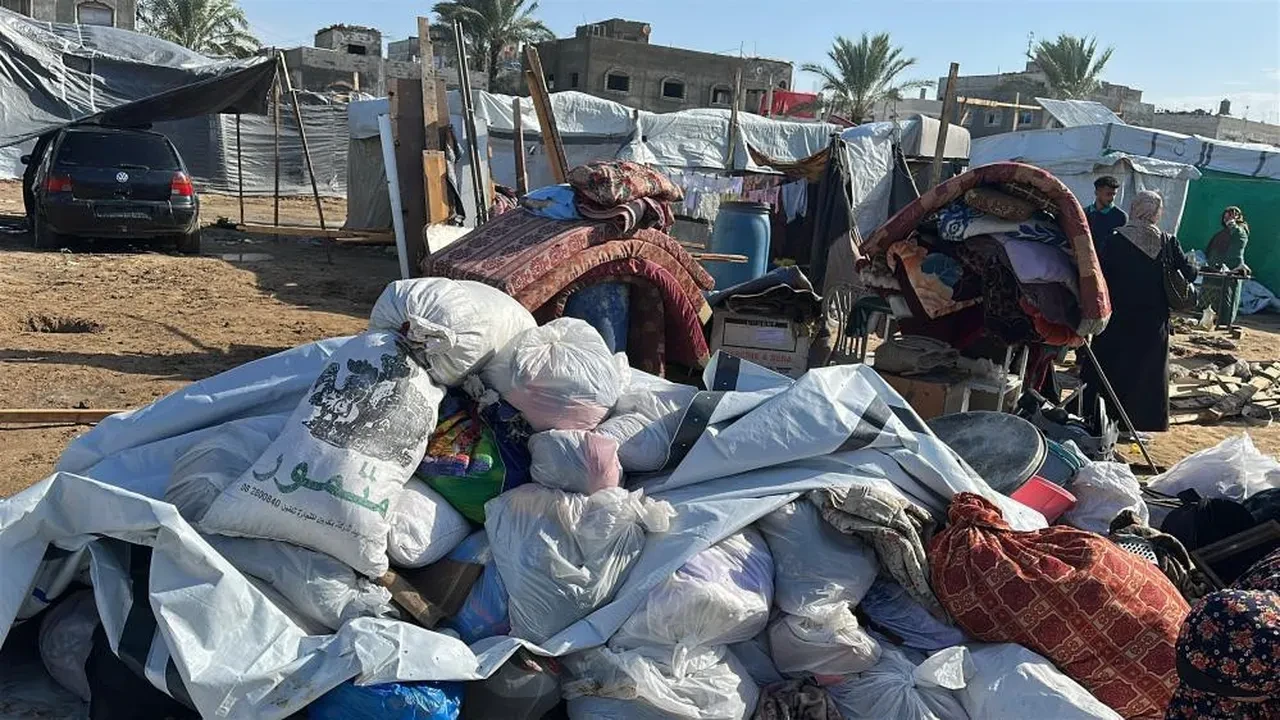 Gazze'de etkili olan şiddetli yağış, mevcut insani krizi daha da derinleştiriyor