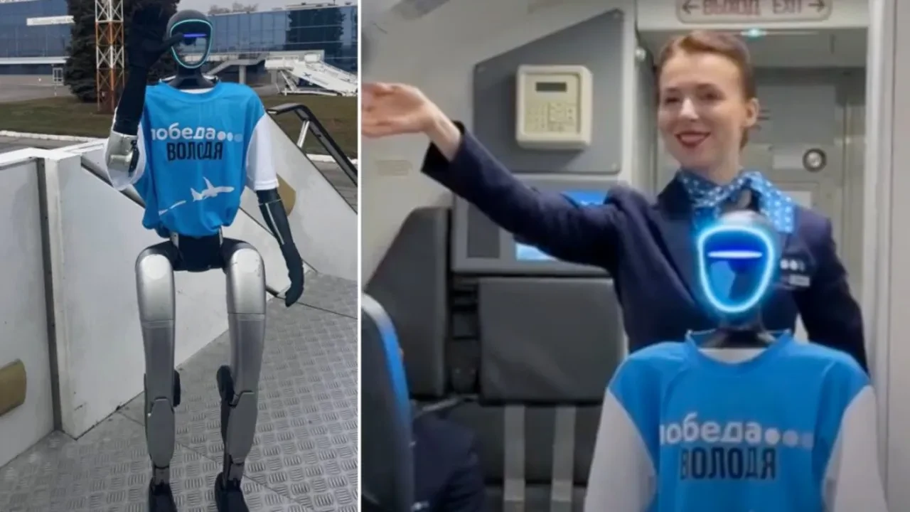 İlk robot kabin memuru göreve başladı: 