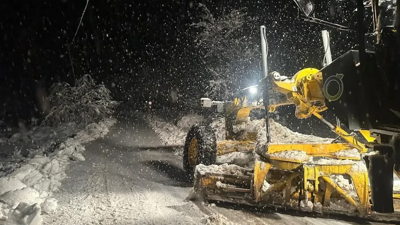 Ordu-Sivas yolu yoğun kar ve tipi nedeniyle ulaşıma kapandı
