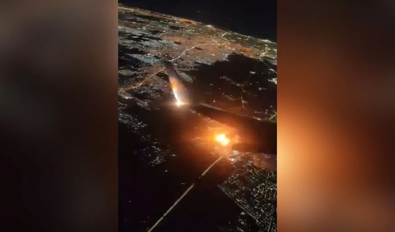 Sanayi bölgesindeki patlama yolcu uçağından görüldü! Çok sayıda yaralı var