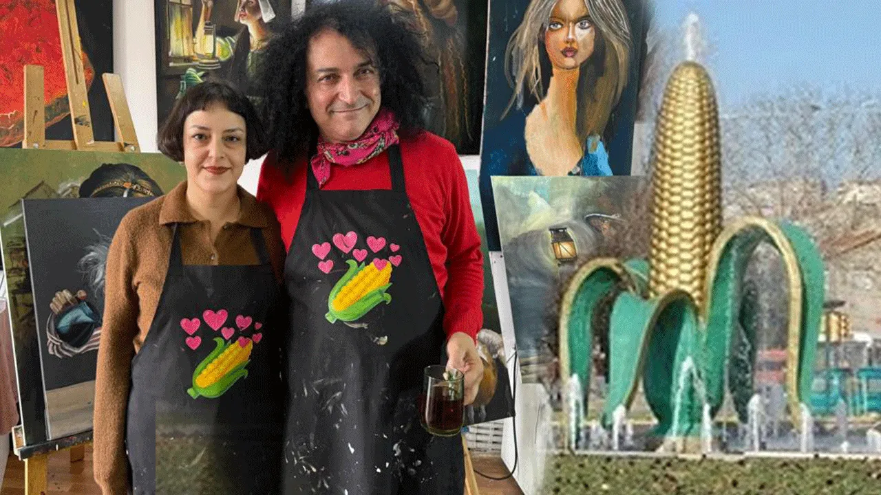 Su fışkıran mısır heykeliyle tanınıyordu! Öğrencilerini 3 günde ressam yapıyor