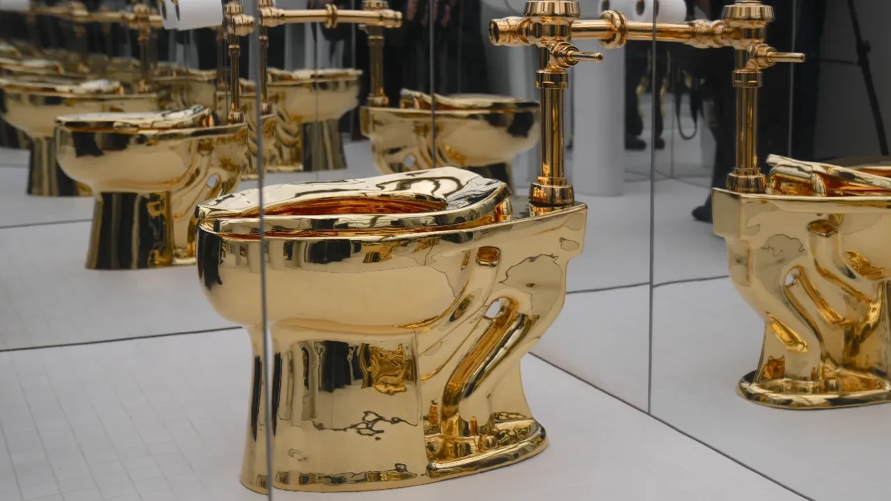 Altın klozet açık artırmaya çıktı: İtalyan sanatçının eseri konuşuluyor