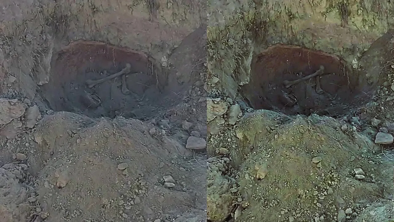 DSİ ekipleri dehşete düştü! Su borusu için kazdıkları yerden iskelet dolu küpler çıktı! 