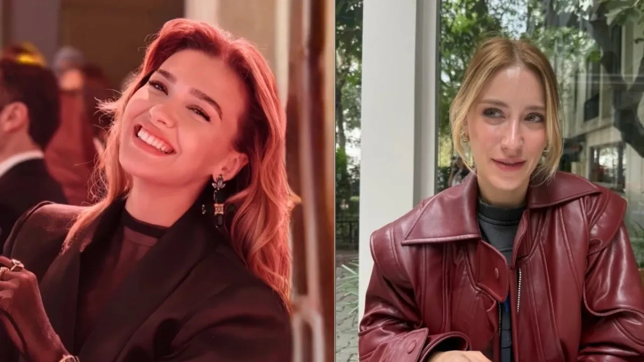 Hazal Kaya ve Melisa Döngel'den yer kapma savaşı! O anlar kameraya yansıdı 