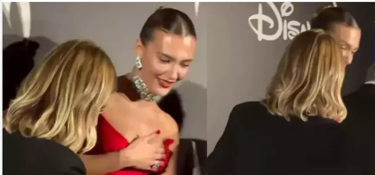 Hazal Kaya ve Melisa Döngel'den yer kapma savaşı! O anlar kameraya yansıdı