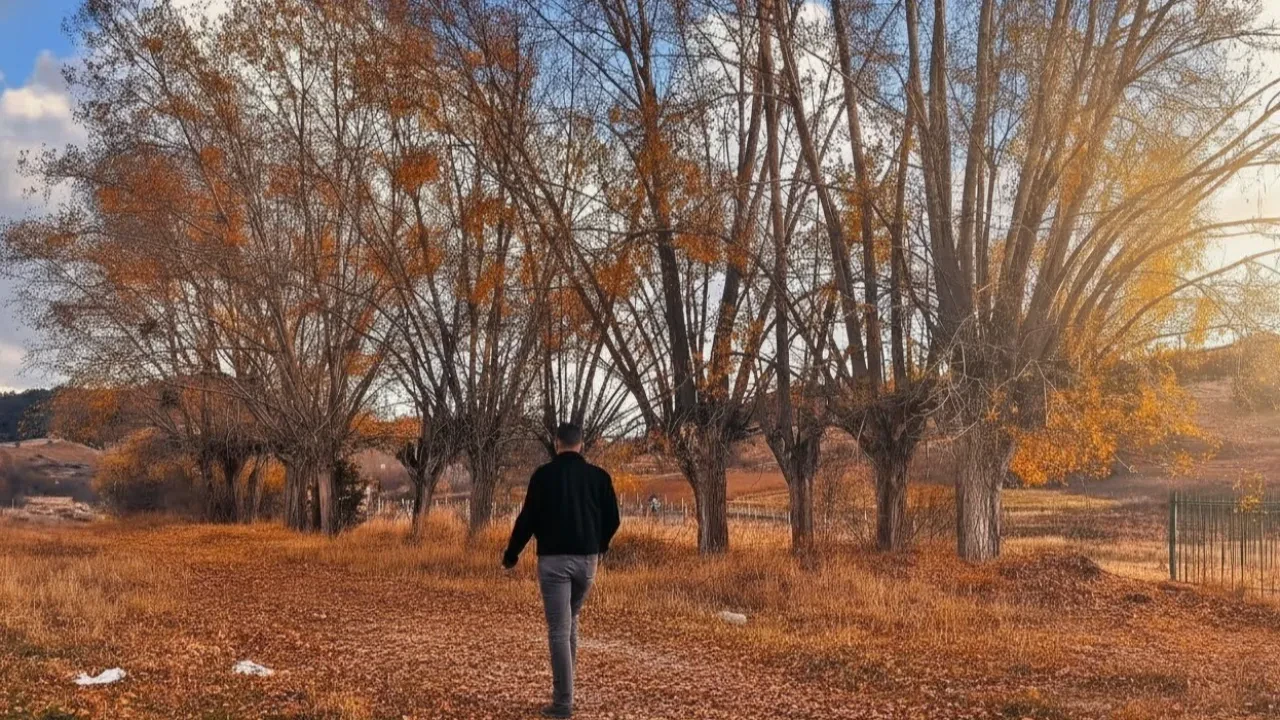 Sonbahar Çankırı'da bir başka güzel! Mest eden manzara kamerada