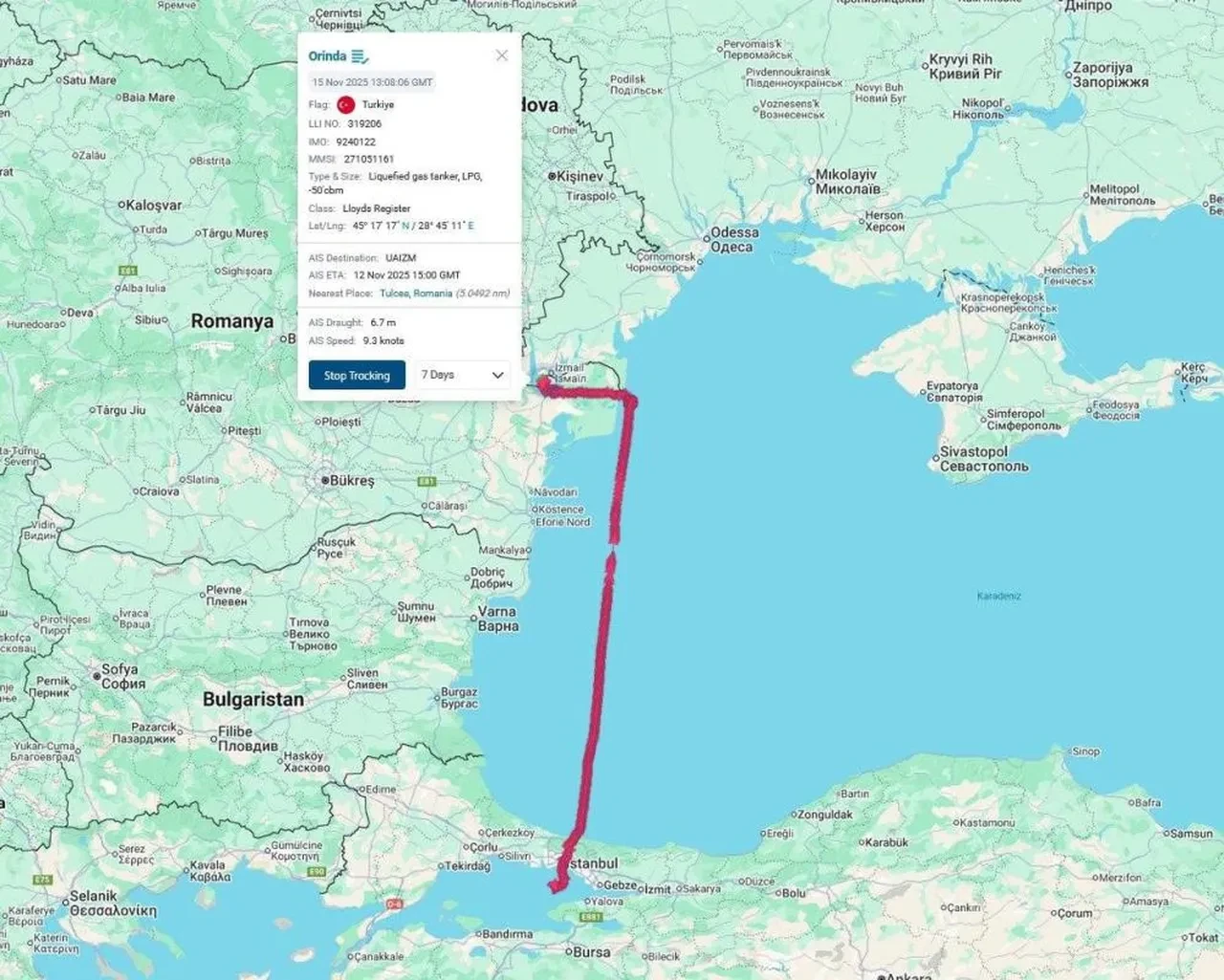 Ukrayna'da Türk gemisi vuruldu: LPG taşıyan gemide patlama tehlikesi