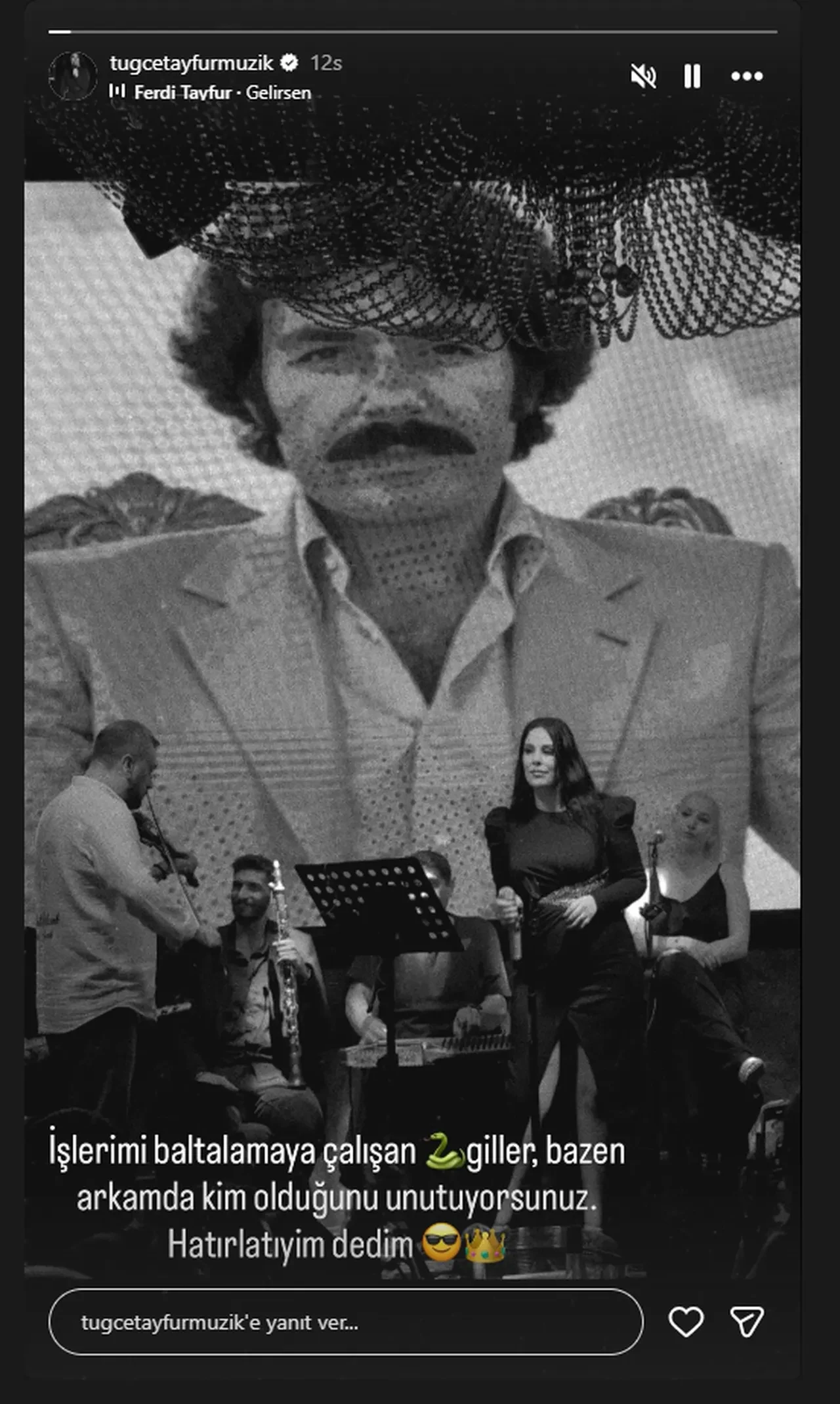 Ferdi Tayfur'un miras davası büyüyor! Tuğçe Tayfur'dan yılanlı gönderme