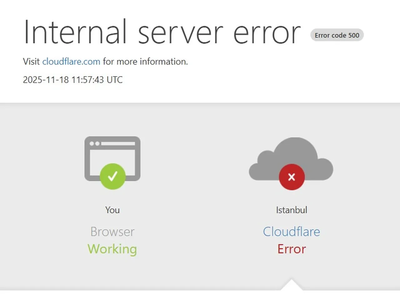 Platformlara erişim sağlanamıyor! Cloudflare error bildirimi