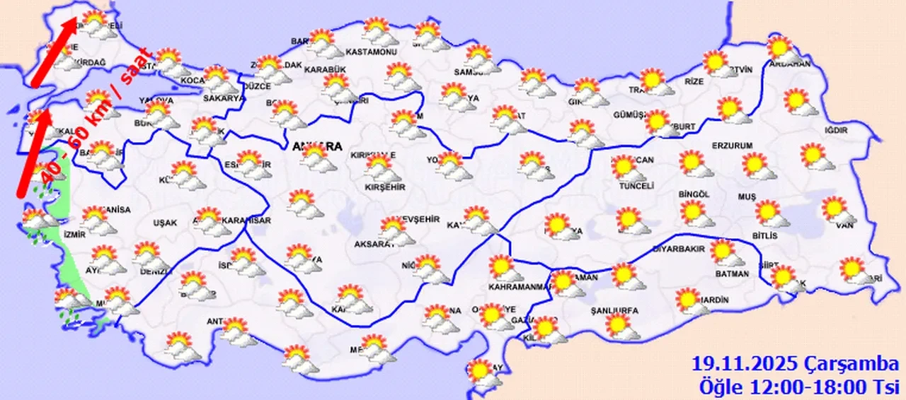 Bugün hava yağmurlu mu? 19 Kasım hava durumu