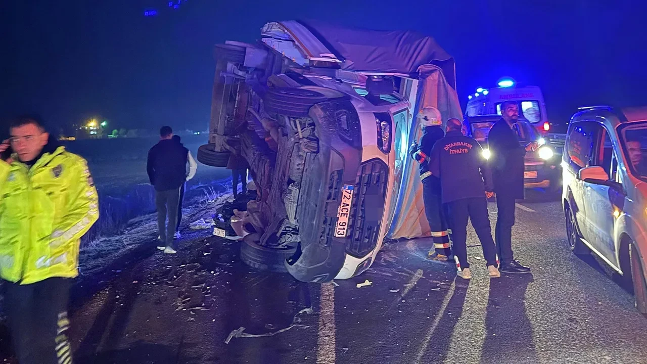 Diyarbakır'da zincirleme kaza! Ölü ve yaralılar var