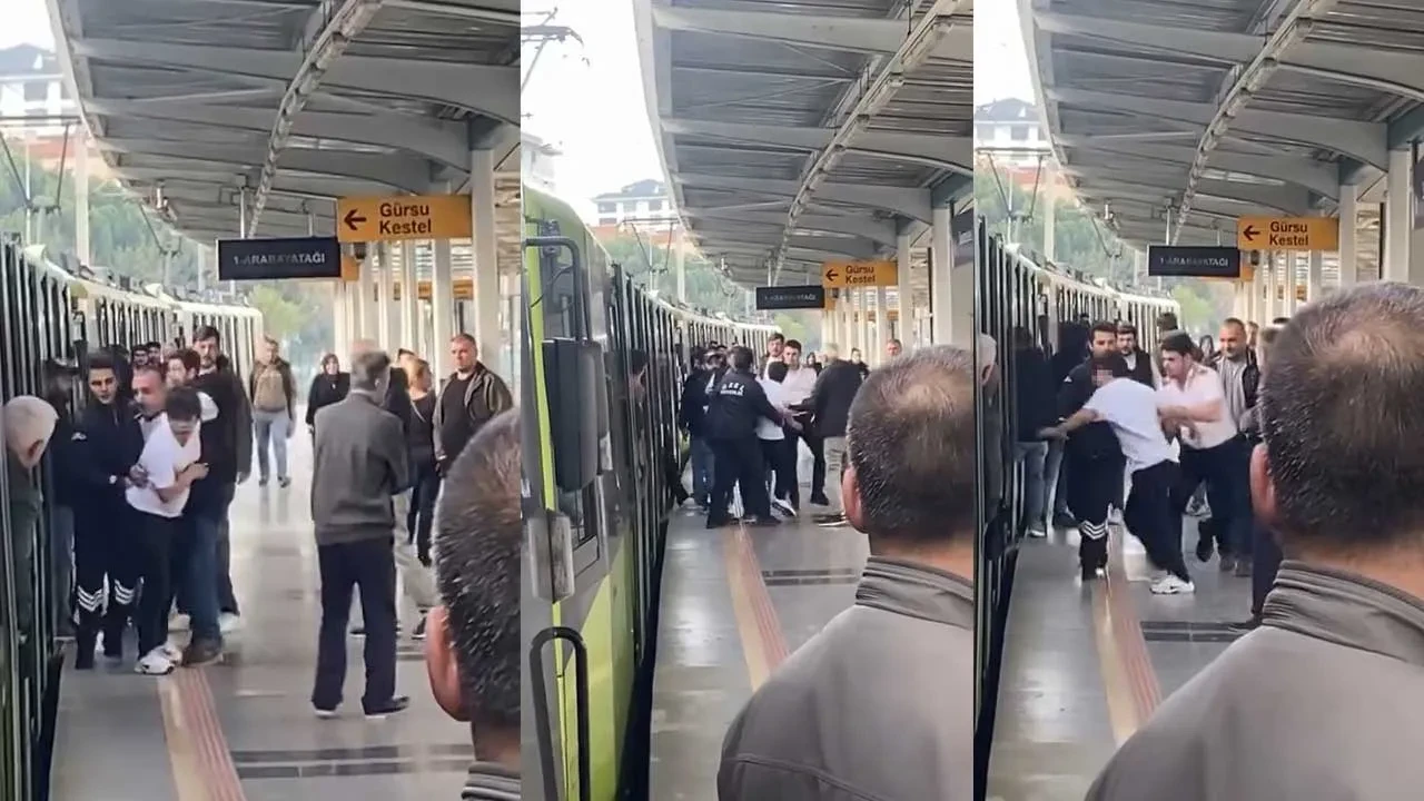 Koltuk tartışmasında ortalığı savaş alanına çevirdiler! Metroda küfürler hava uçuştu