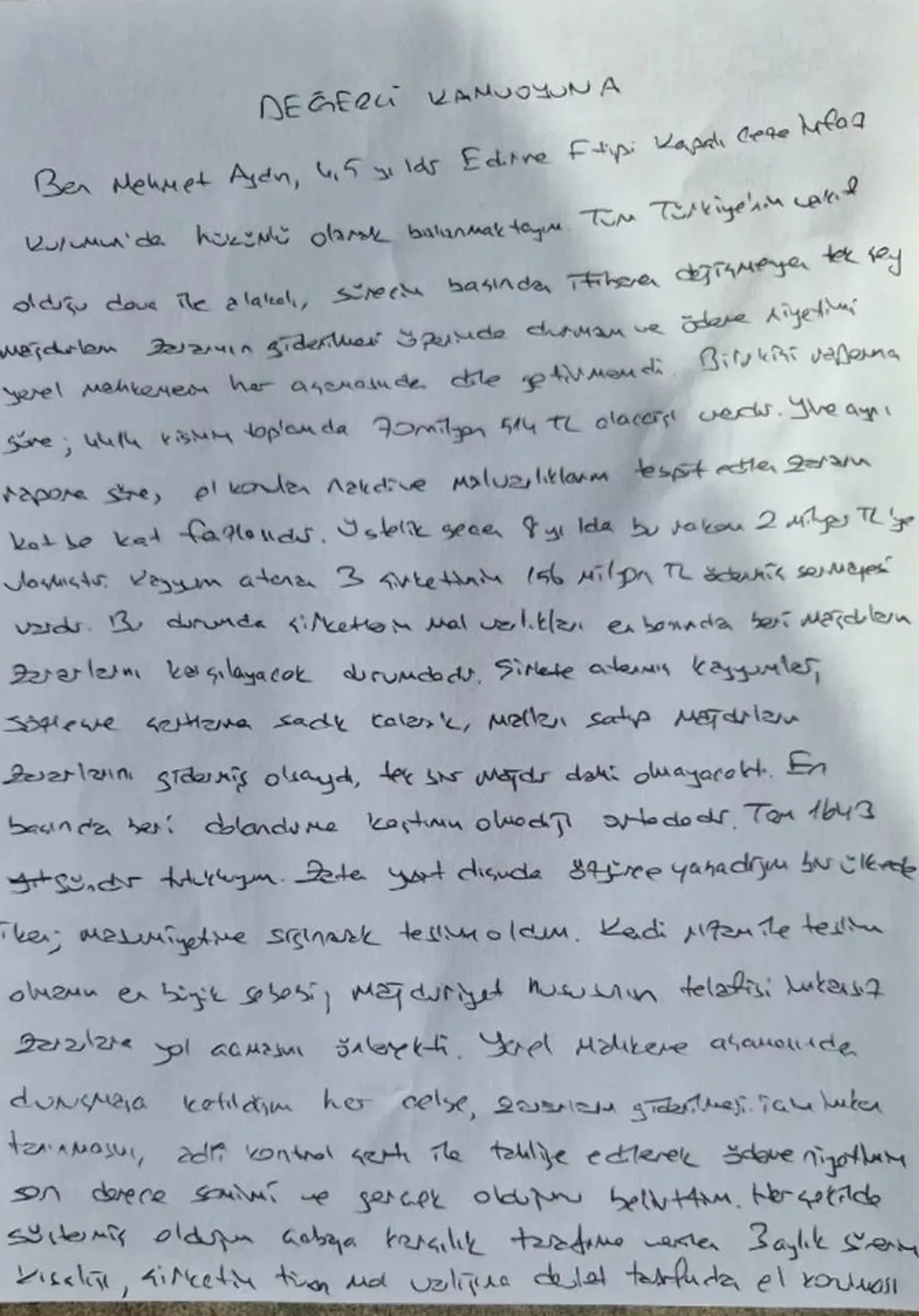 Tosuncuk Mehmet Aydın, mağdurlara mektup gönderdi! Paraguay ve Uruguay detayı: Tahliye edin, ödeme yapayım