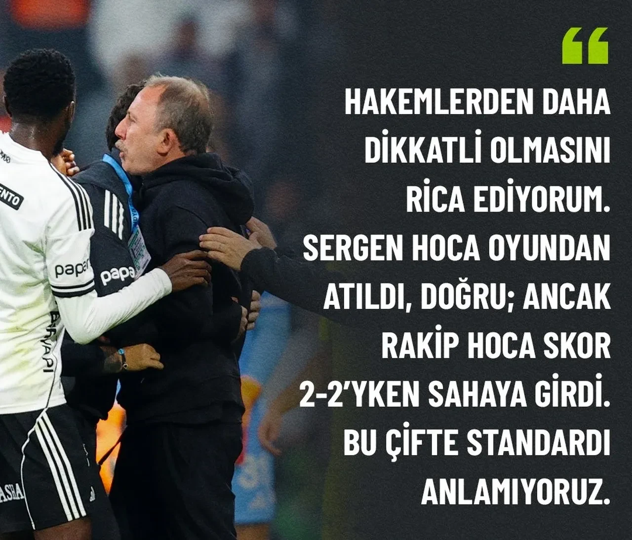 Beşiktaş cephesinde hakem çıkışı!