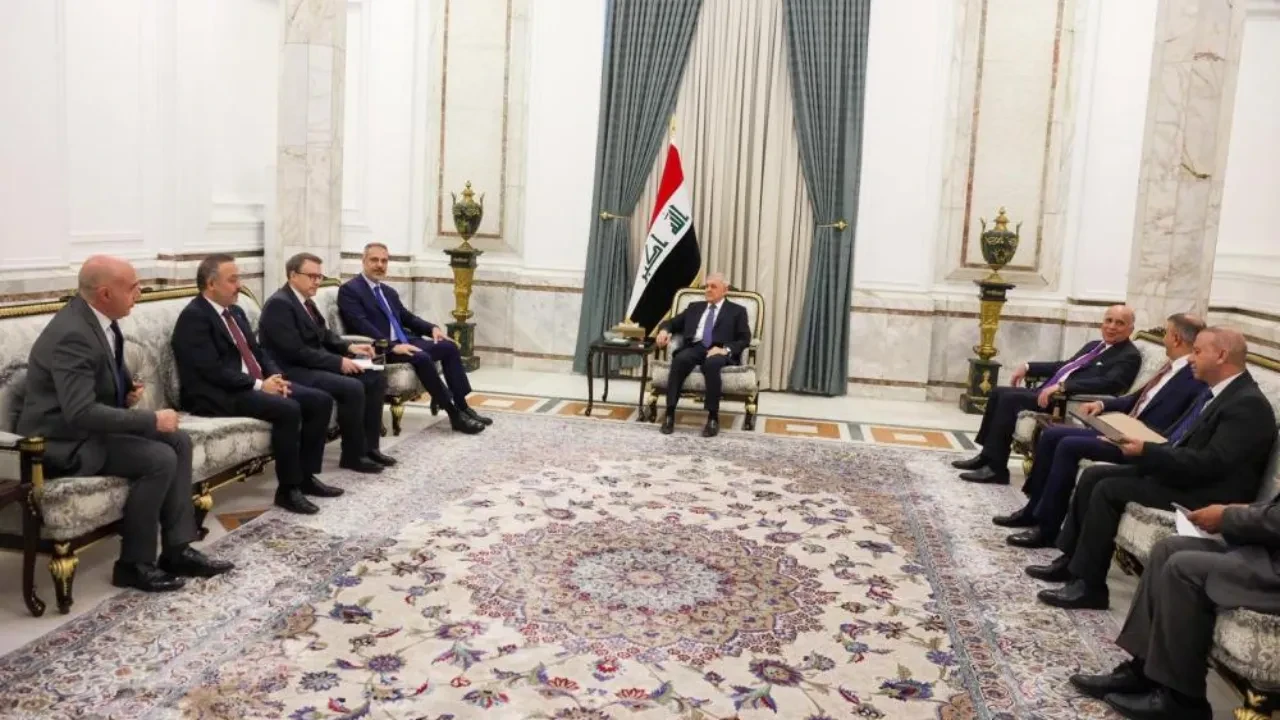 Dışişleri Bakanı Hakan Fidan, Irak Cumhurbaşkanı Reşid ile görüştü