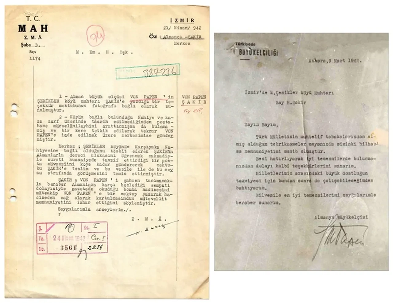 MİT, roman ve filmlere konu olan İngiliz Kemal'e ilişkin 1940 tarihli belgeyi paylaştı! 2 bilgi dikkat çekiyor