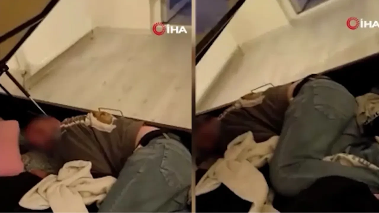 Firari hükümlü baza içinde saklanırken böyle yakalandı