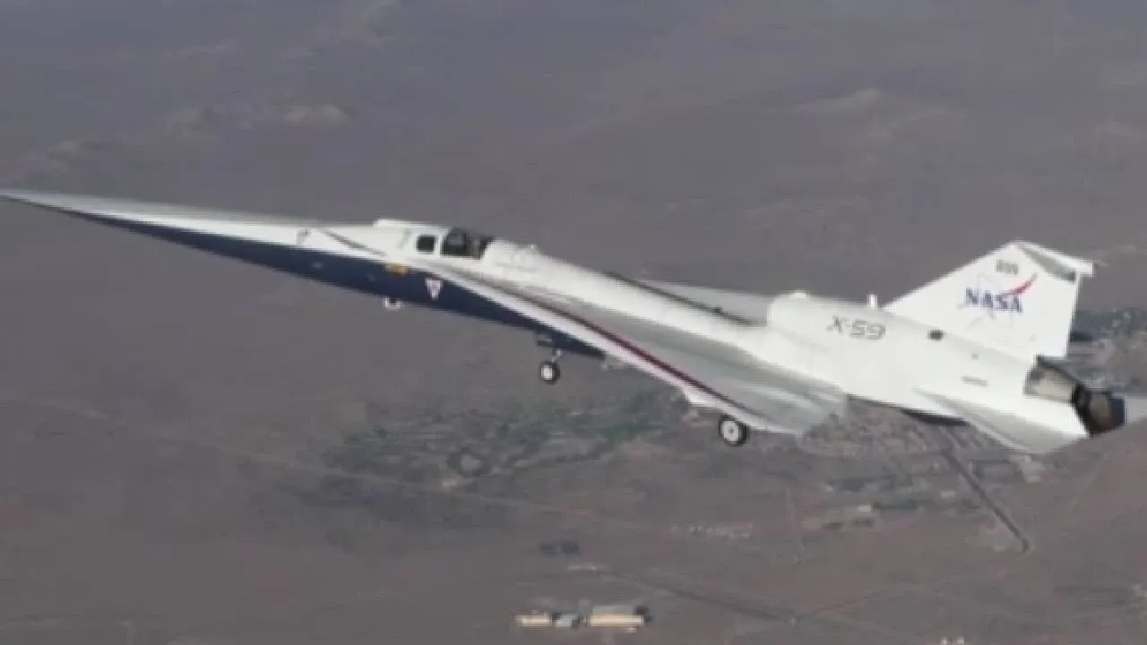 NASA sessiz süpersonik uçağı X-59'un ilk uçuş videosunu yayınladı