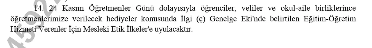 Öğretmenler Günü hediyesi yasak mı? MEB Öğretmenler Günü Kutlama Yönetmeliği yayımlandı