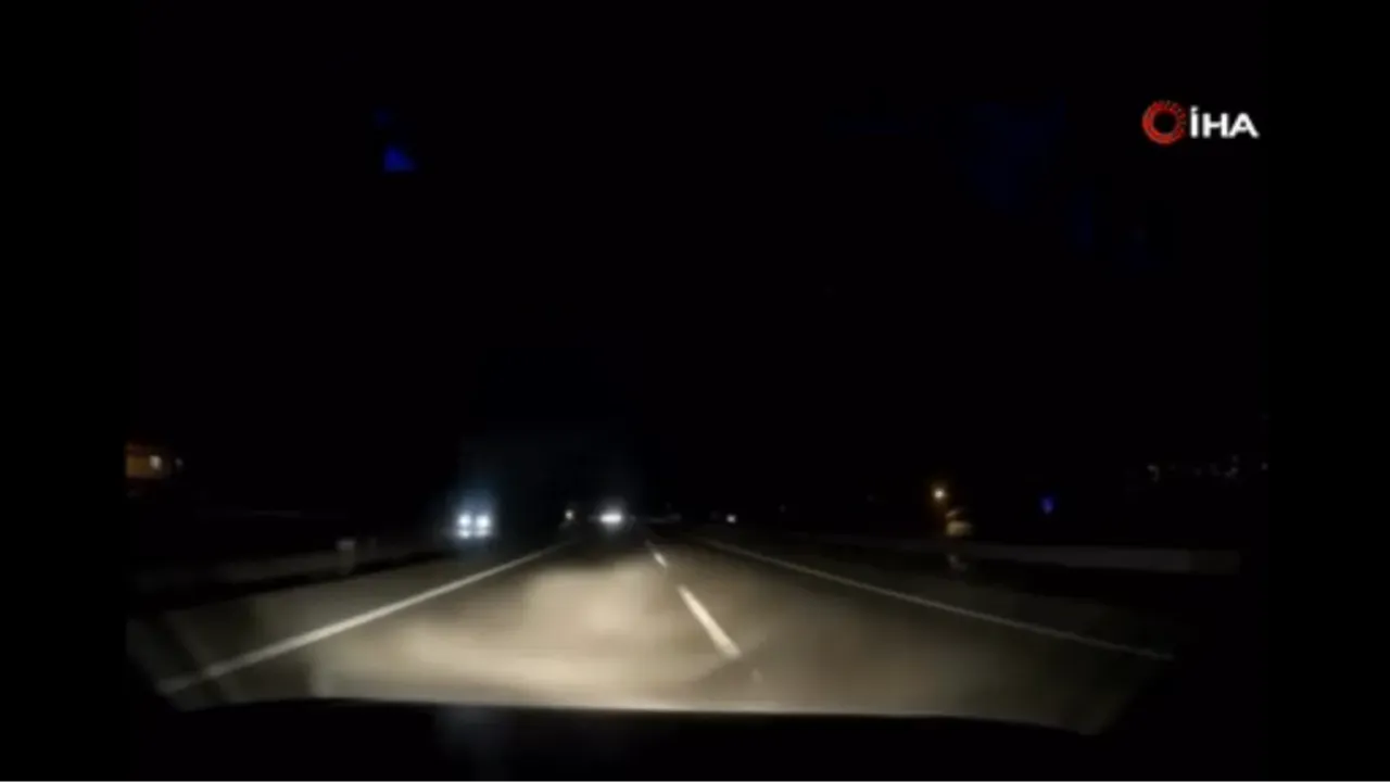 Otomobilin çarptığı karayoluna çıkan 12 koyun telef oldu: Kaza anı kamerada