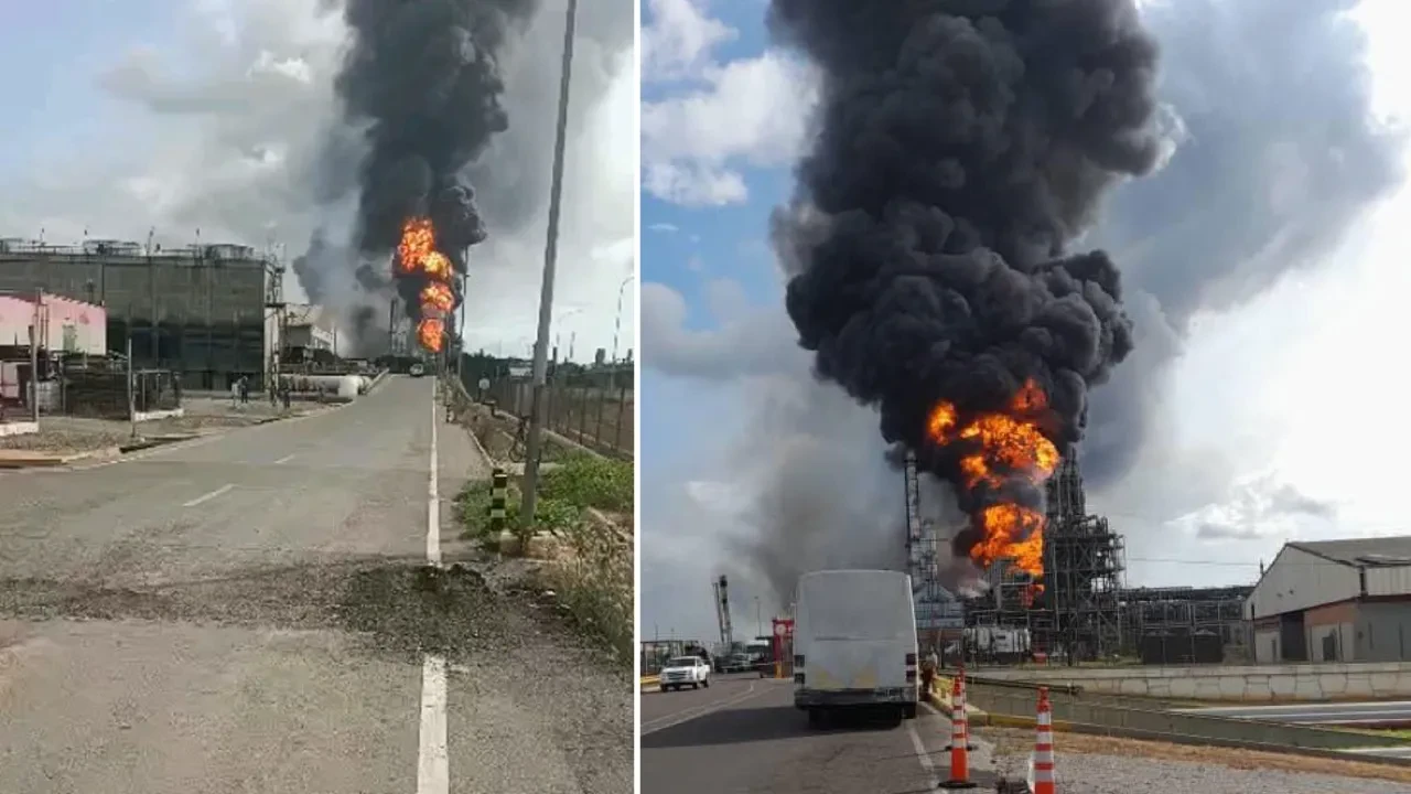 Venezuela’da petrol tesisi havaya uçtu