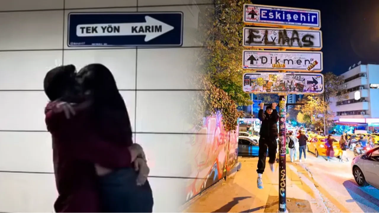 Yeni akım yükleniyor! Ankaralılar bu kez de bu tabelanın önüne poz vermeye başladı 