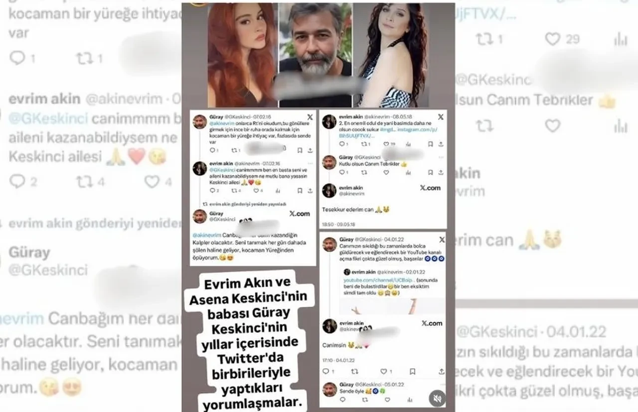 Evrim Akın ile Güray Keskinci'nin 2016 yılına ait mesajları ortaya çıktı! Asena Keskinci'nin iddiaları yeniden gündem oldu 