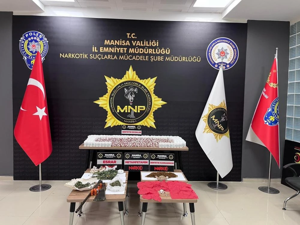 Manisa’da dev narkotik operasyonu: 14 kişi tutuklandı