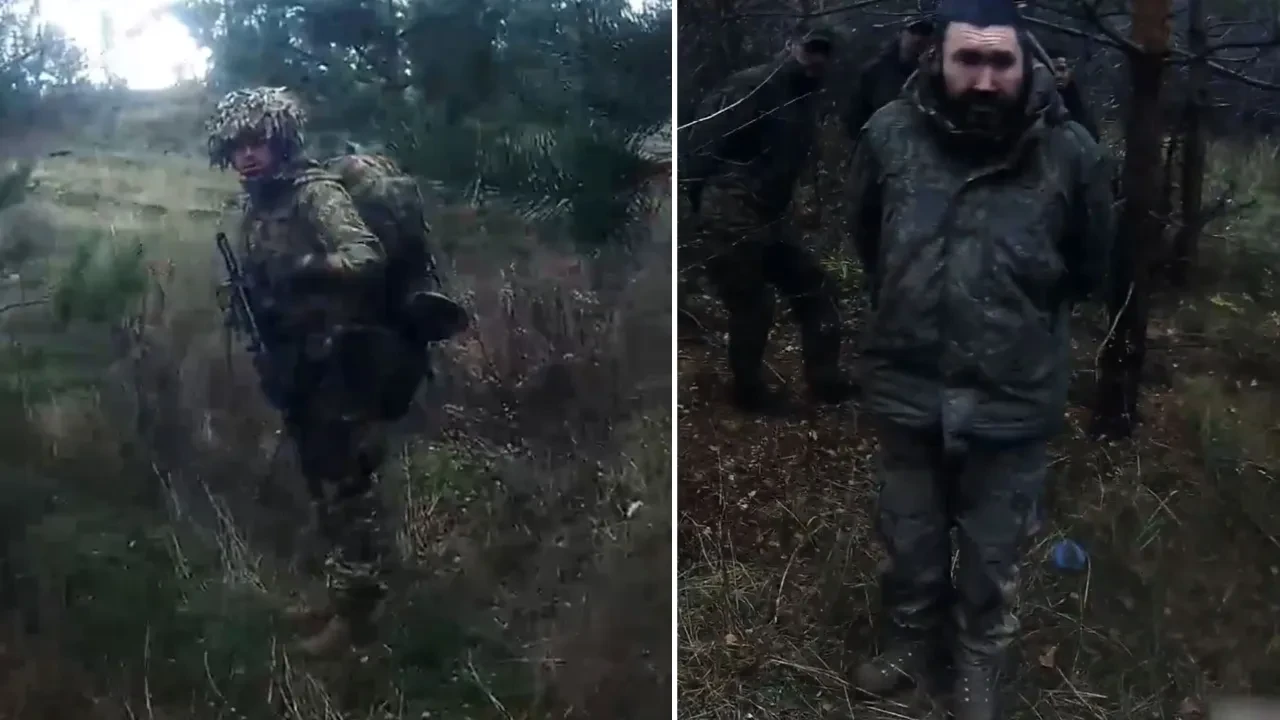 Putin'i küplere bindiren görüntüler! ABD'li gönüllü asker, 4 Rus askerini esir aldı